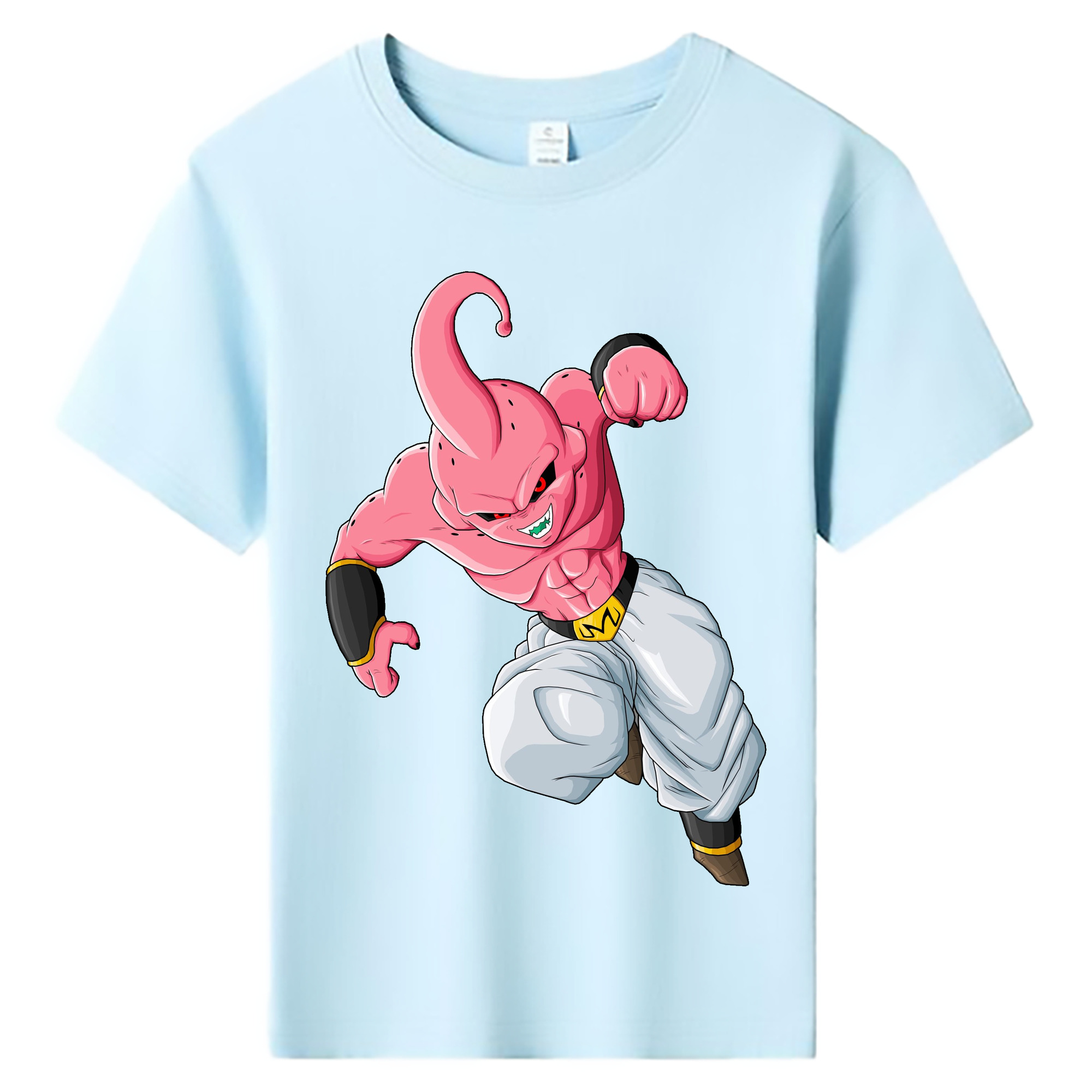 （画像用） ドラゴンボール 魔人ブウ DRAGON BALL Majin Buu 綿100％キッズTシャツ（フロントプリント）